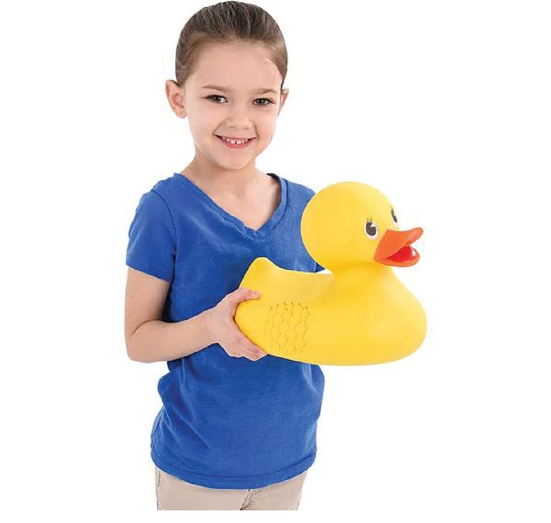 Zugar Land Jumbo Classic Yellow Rubber Ducky (10.5″) Makes Small,