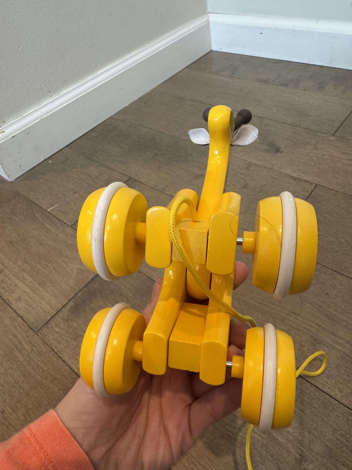 BRIO Wooden Pull Along Giraffe Toy Yellow Cute Safari Toddler Baby 12-18 Months