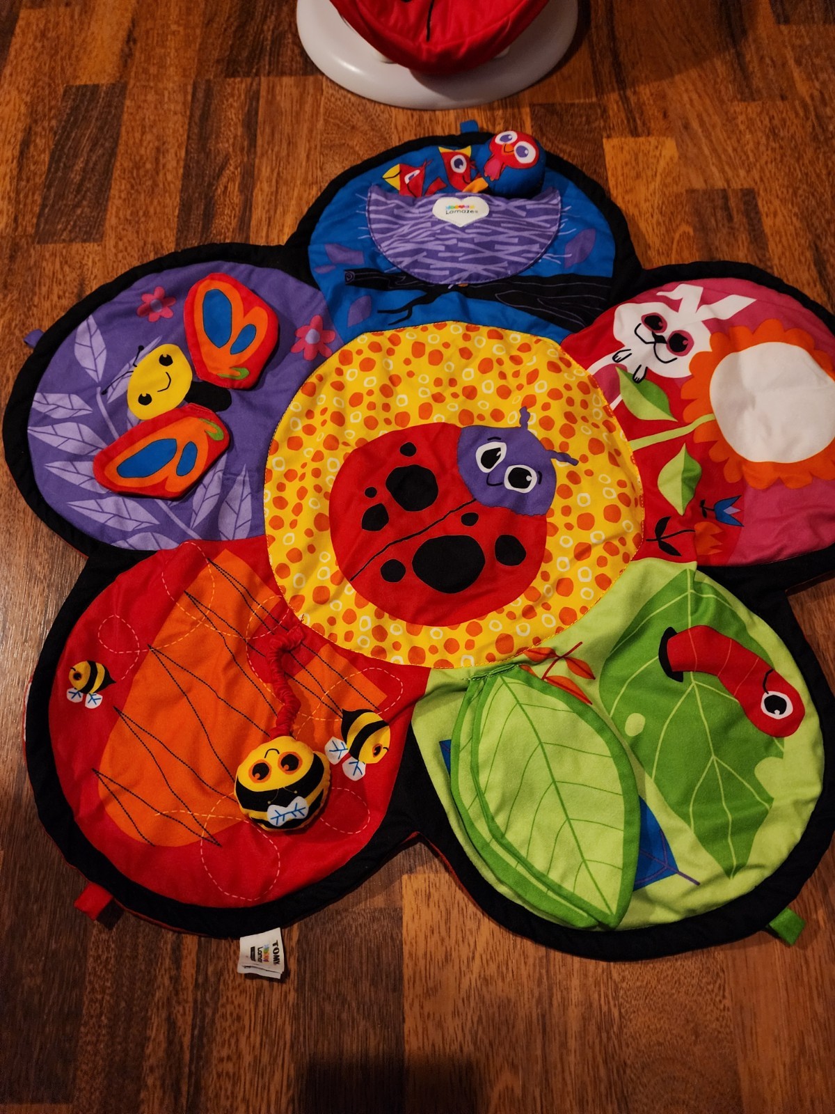 Lamaze Baby Tummy Time Spinner Toy Story Playmat & Ergo Pouch Size 000 Used