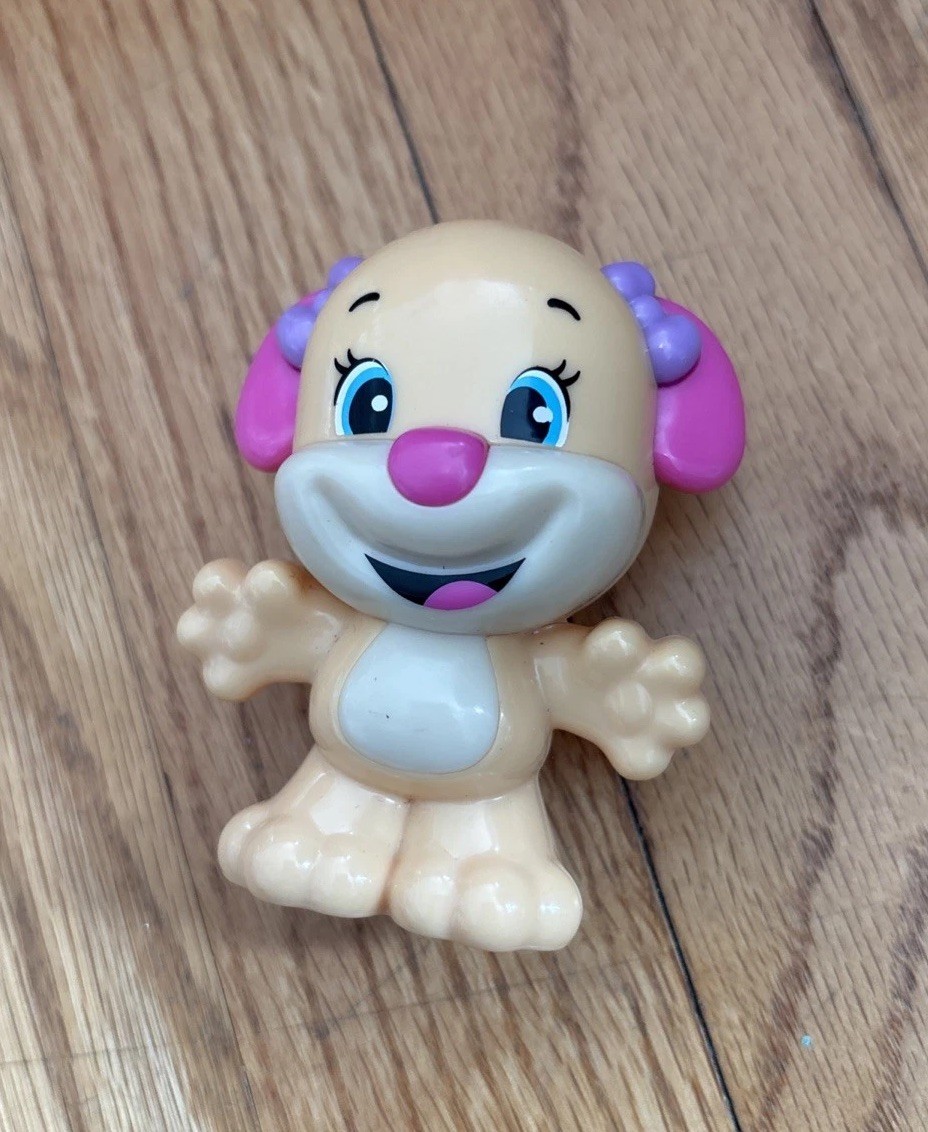 Laugh and Learn Girl Pink Puppy Rattle Fisher Price Sister 2013 RARE Toy Figure