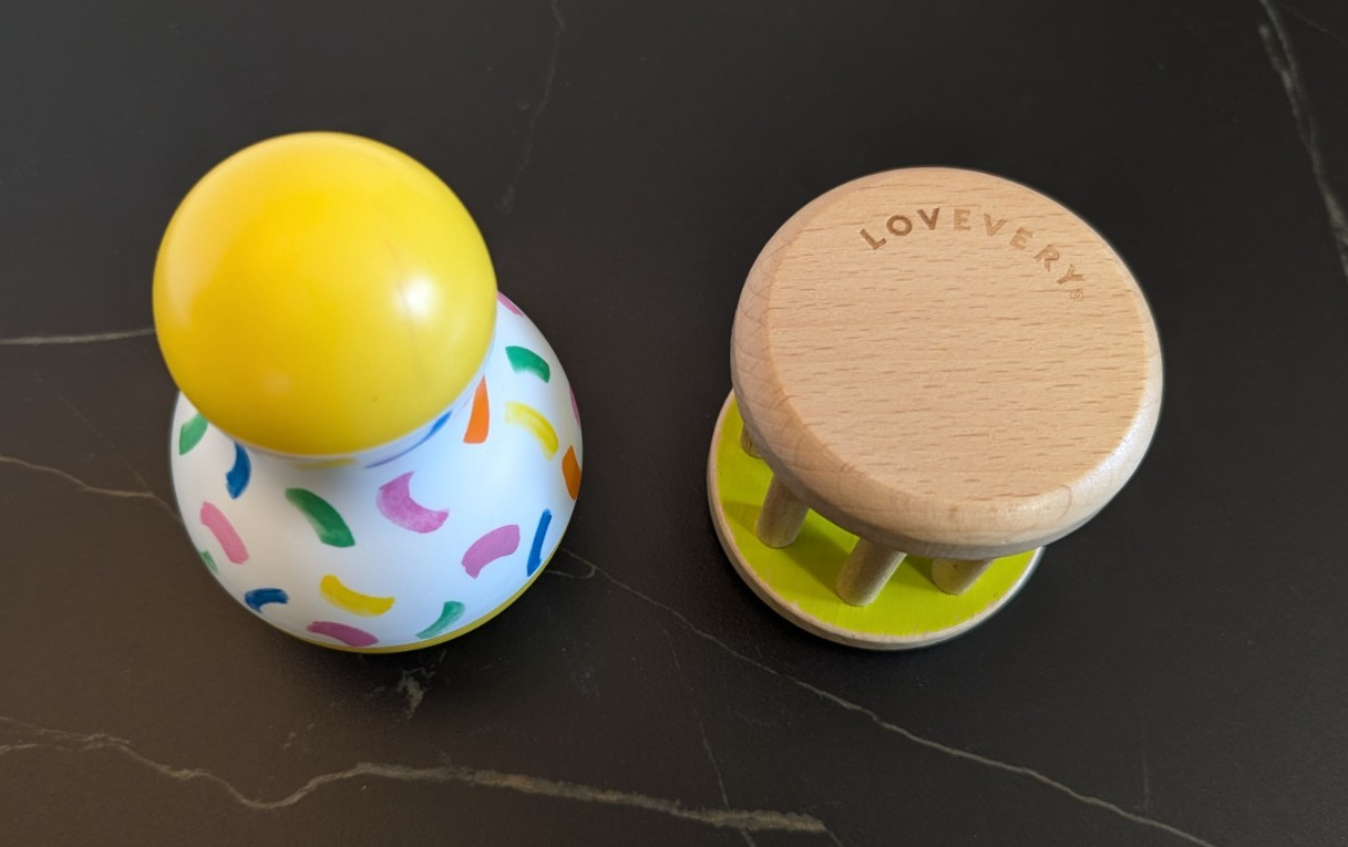 LOVEVERY Lot of 3 Tummy Time Wobbler – Rolling Rattle & more BABY TOYS (195/6)