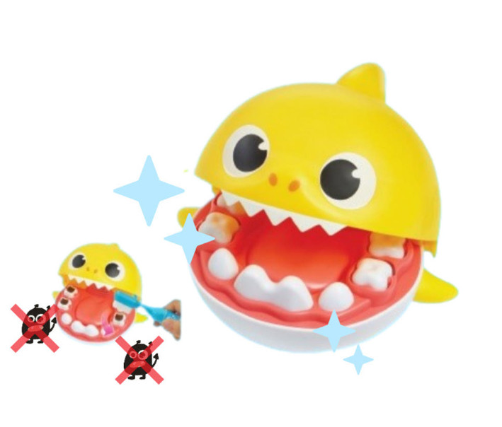 Pinkfong Baby Shark Brushing Teeth Toy – Interactive Musical Dentist Play Set fo