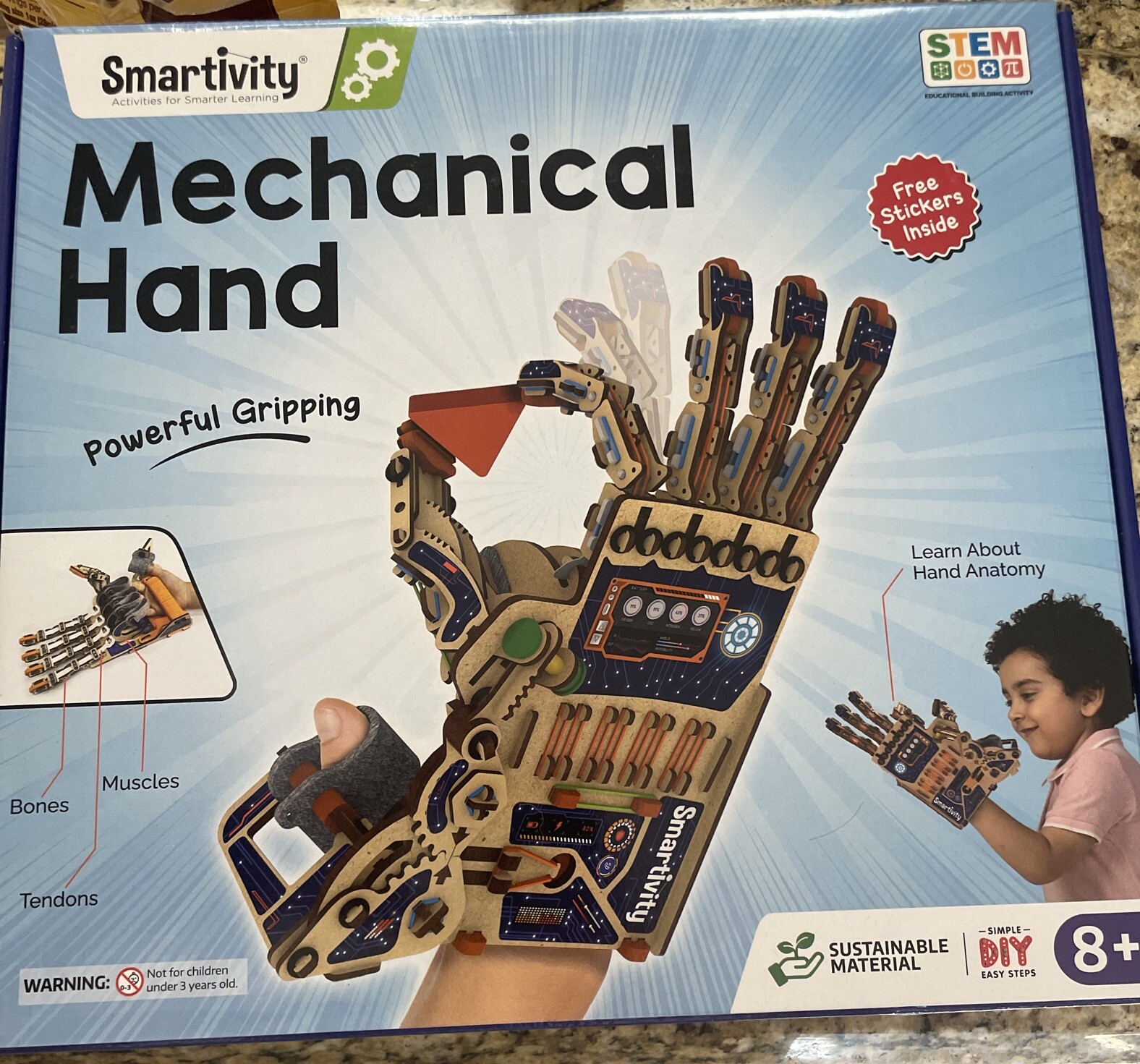 DIY Robotic Mechanical Hand STEM Toy for Kids 8+ New 🇺🇸 Seller Smartivity