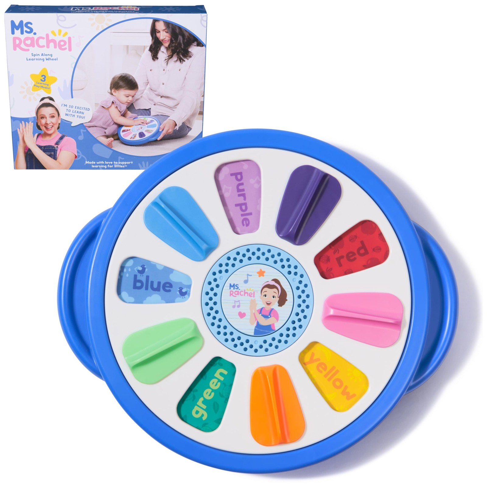 Official Spin Along Learning Wheel with 3 Learning Play Modes, Educational To…