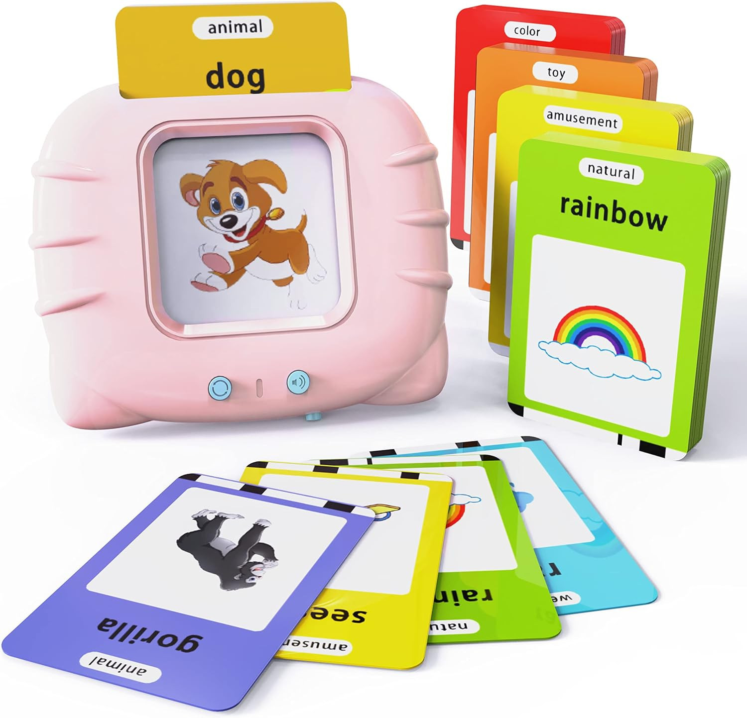 Audible Learning Toy with Music for Toddler Age 1 2 3 4 5, 520 Sight Words Flash