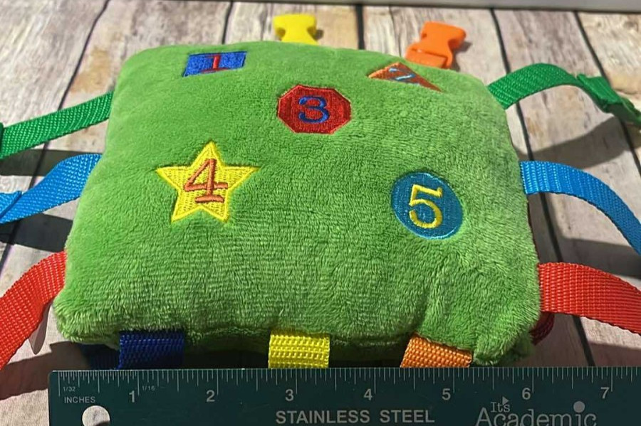 Buckle Toys Buster Fine Motor Skills Learning Activity Toy Shapes Numbers Plush