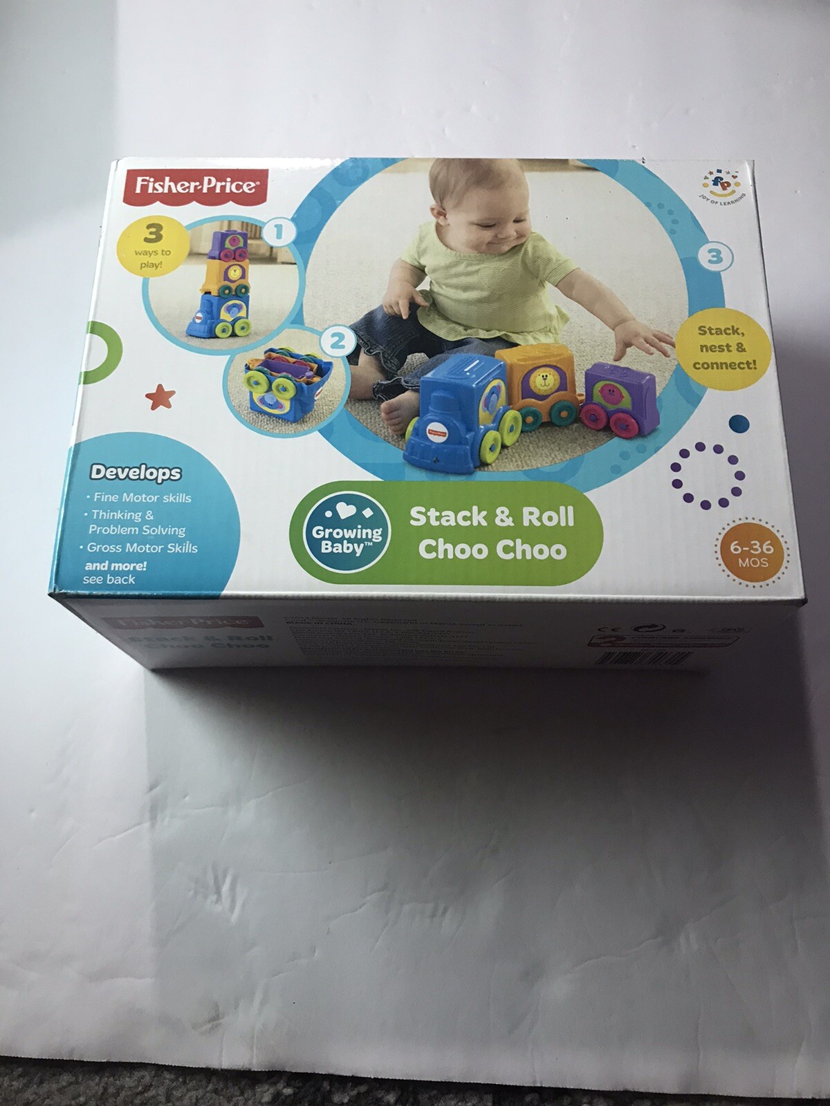 Train Baby Learning Stack & Roll Choochoo Brand New 6-36mos Development