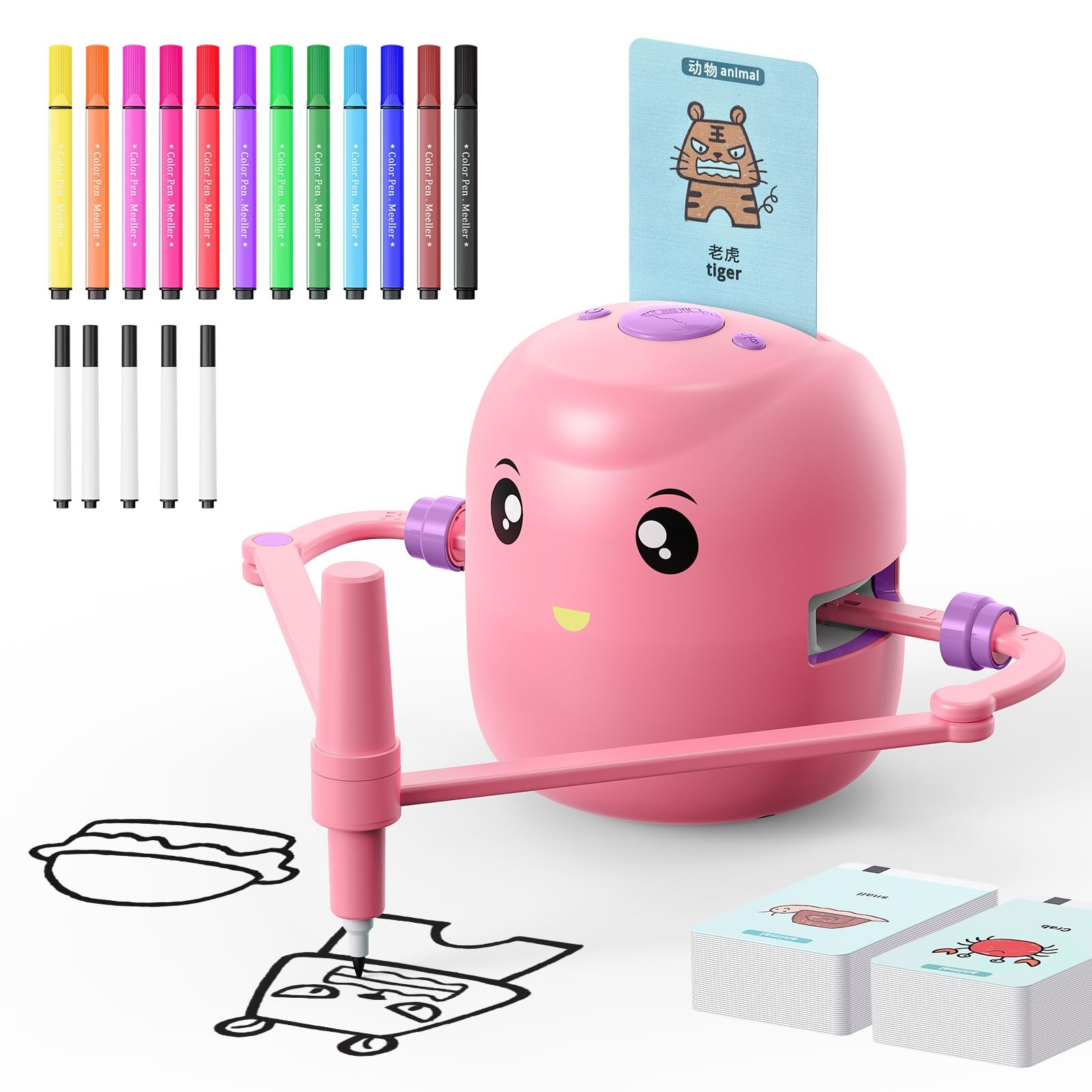 Interactive Educational Drawing Robot for Kids – Montessori Learning Toy with…