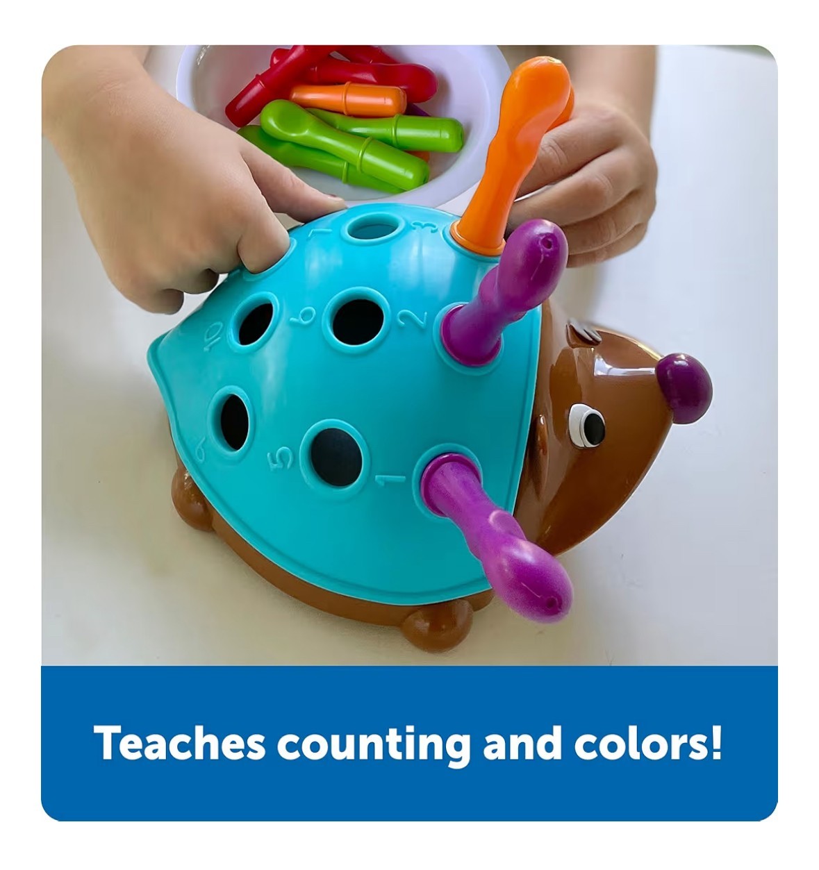 Learning Resources Spike the Fine Motor Hedgehog COMPLETE Good Used Condition