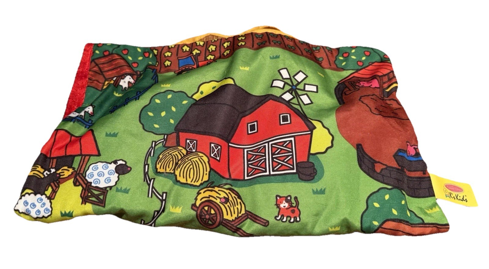 Melissa & Doug K’s Kids Take Along Farm Play Mat Plush Animals Foldable Toys
