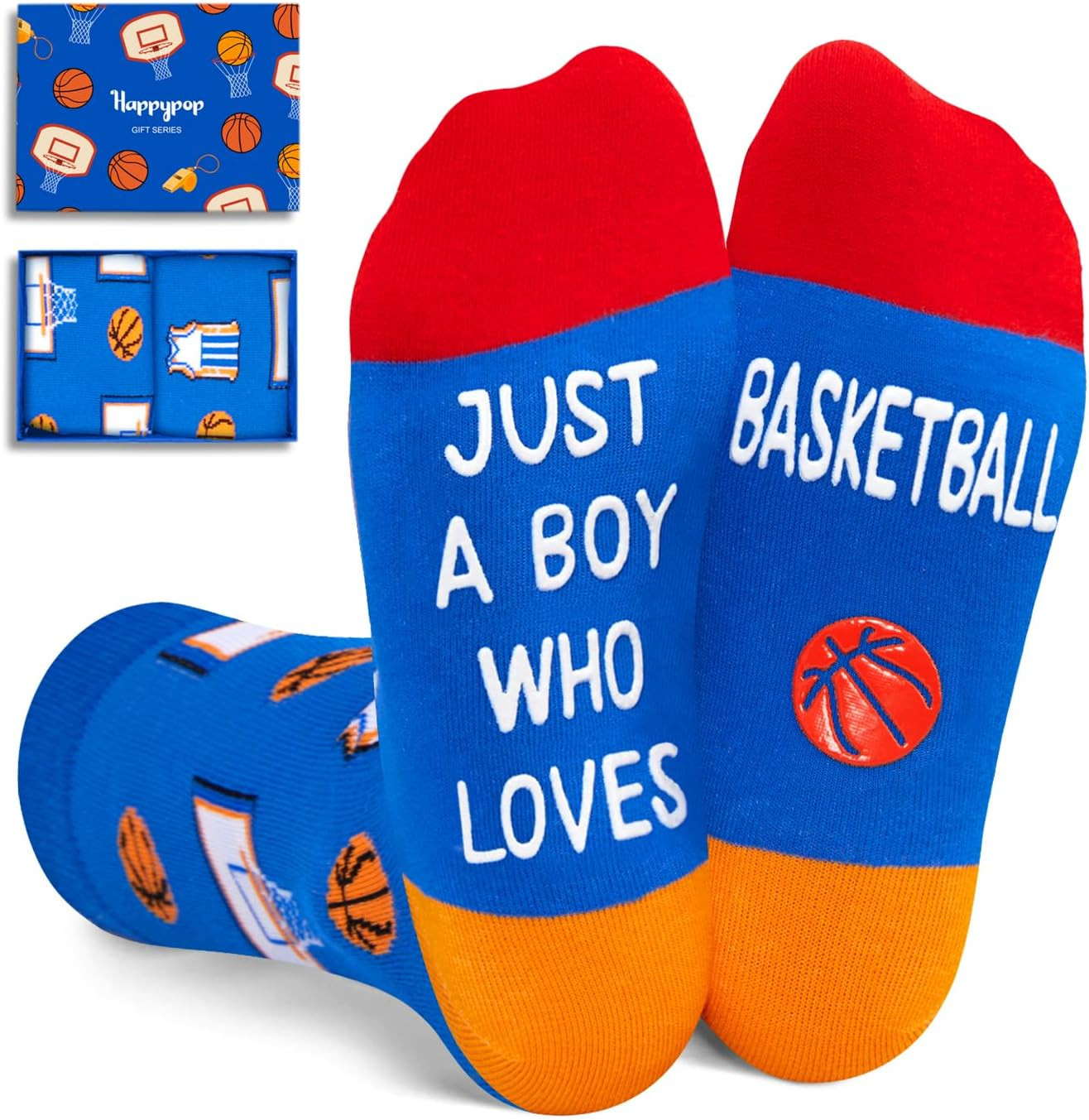 Sports Gifts for Kids – Boys Basketball Tennis Hockey Baseball Soccer Socks