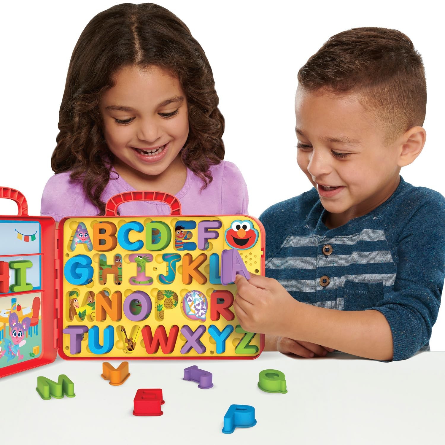 Sesame Street Elmo Learning Letters Bus Toy Interactive Educational Fun