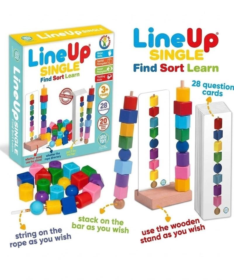 Montessori Wooden Pattern Matching Toy Toddler Puzzle Stacking Sort Learning 3+