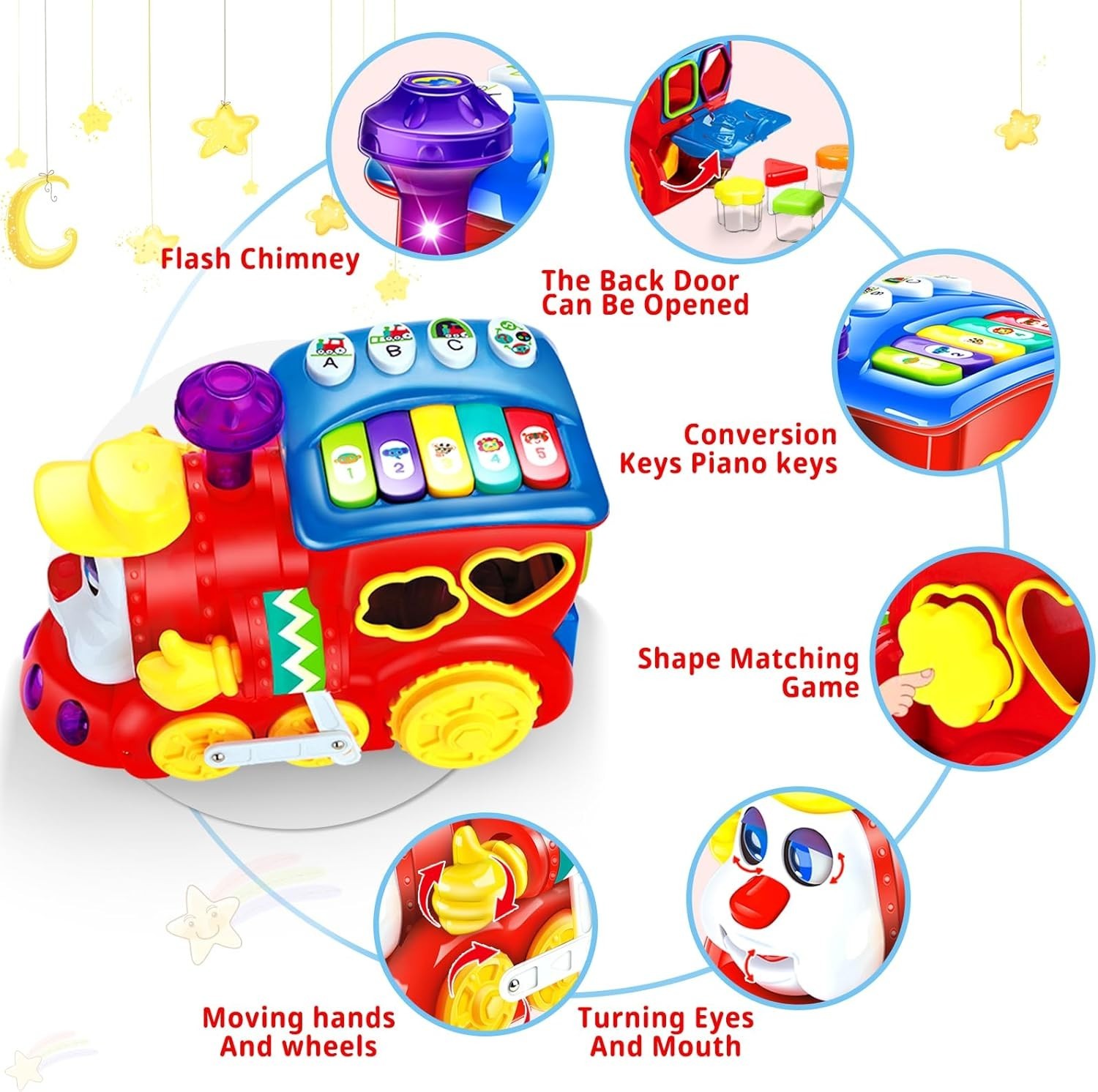 Baby Toys 12-18 Months Musical Train Kids Toys for 1 2 3 4+ Year Old Boys Girls