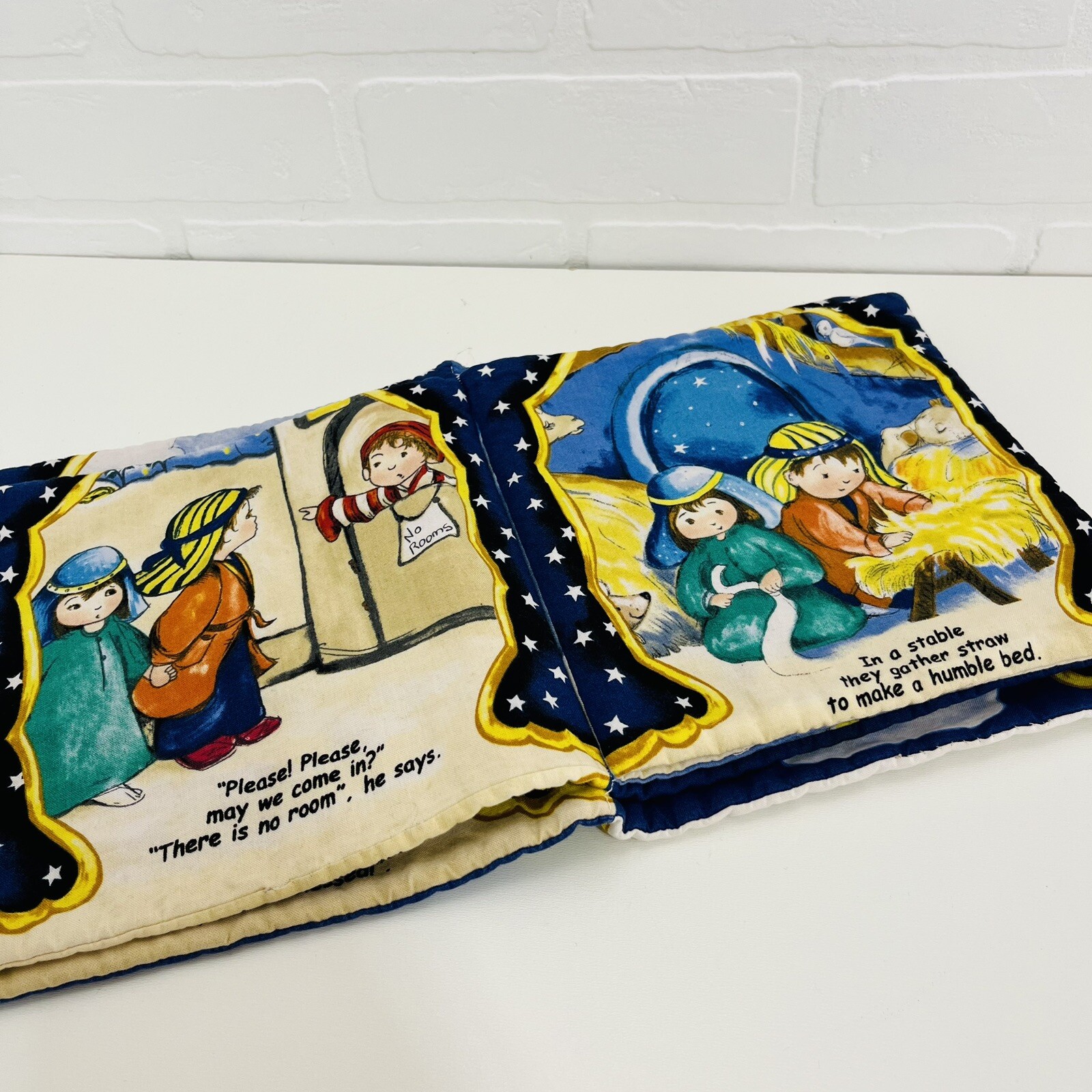 Baby Toy Christmas Gift. Cloth Fabric Book. Story of Jesus’s Birth.