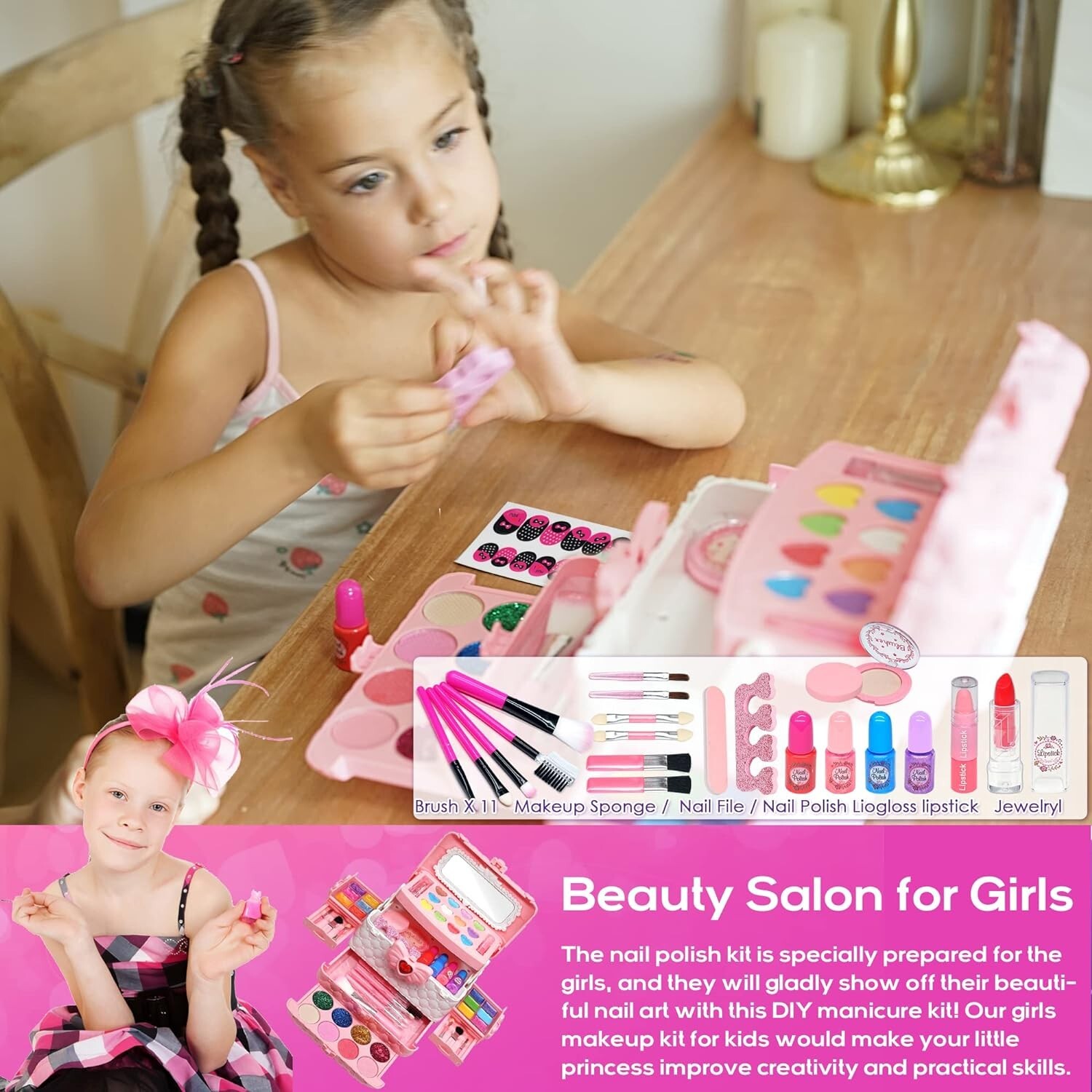 Toys For Girls Beauty Set Kids 3 4 5 6 7 8 Years Age Old Cool Gift Xmas