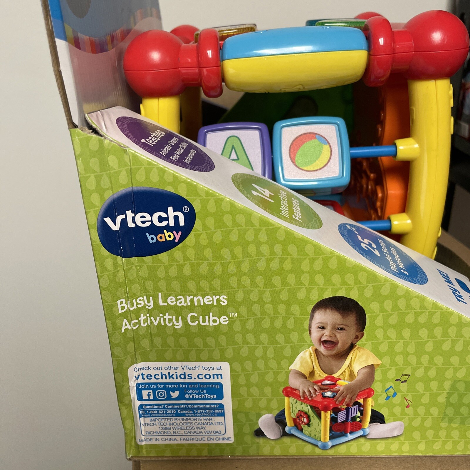 VTech Busy Learners Activity Cube, Purple or Red