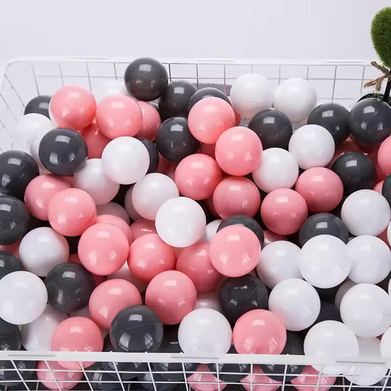 50pcs Colorful Star & Heart Ocean Balls – Eco-Friendly Kids Toy