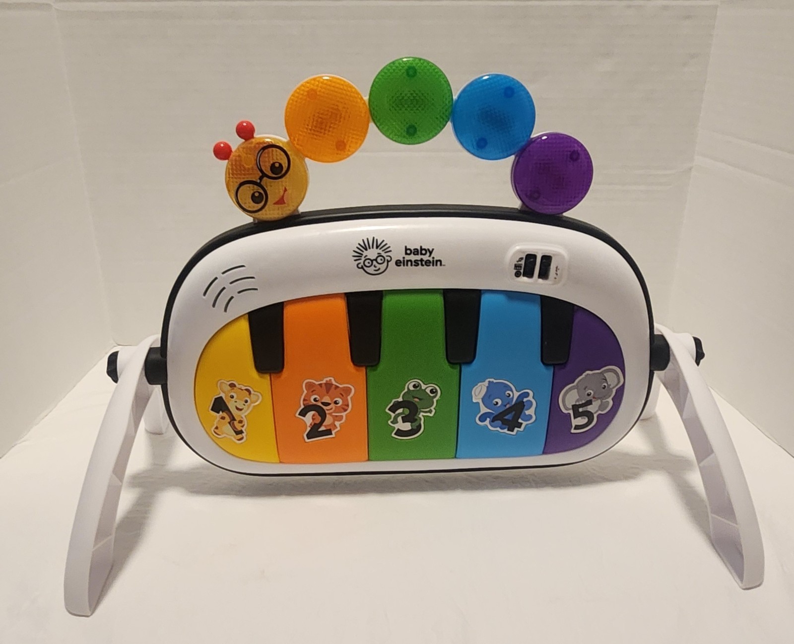 Baby Einstein Kickin Tunes Activity Mat Tummy Time Piano With Legs Stand- WORKS