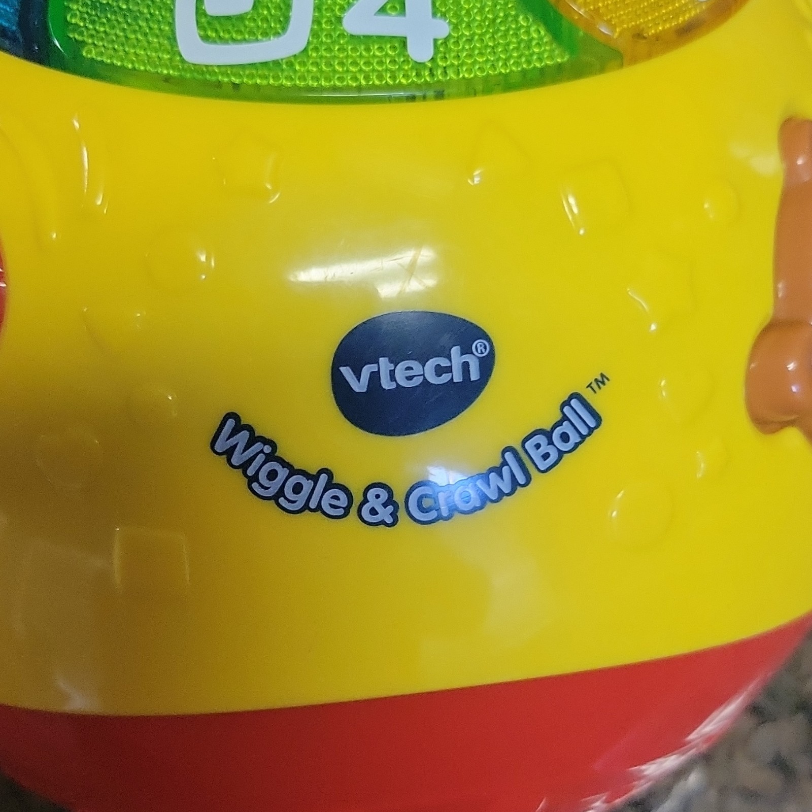 VTech Wiggle & Crawl Ball Developmental Baby Toy, Yellow, Red, Green, Unisex