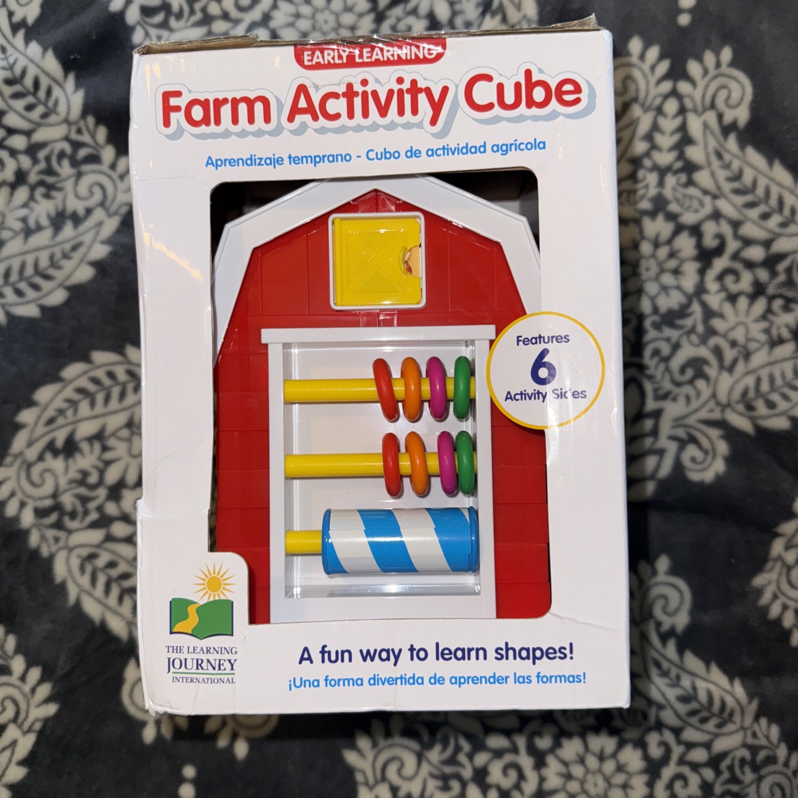 Award Winning Farm Activity Cube Shape Sorter Early Learning Toy for Toddlers…