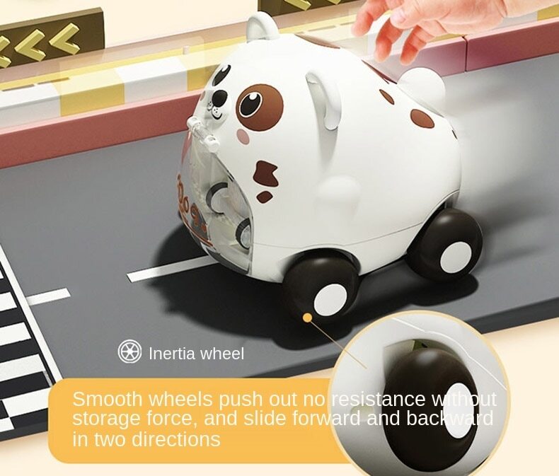 Montessori Baby Toy Cars for 1 Year Old Toddler Birthday Gift Toys Cartoon Car