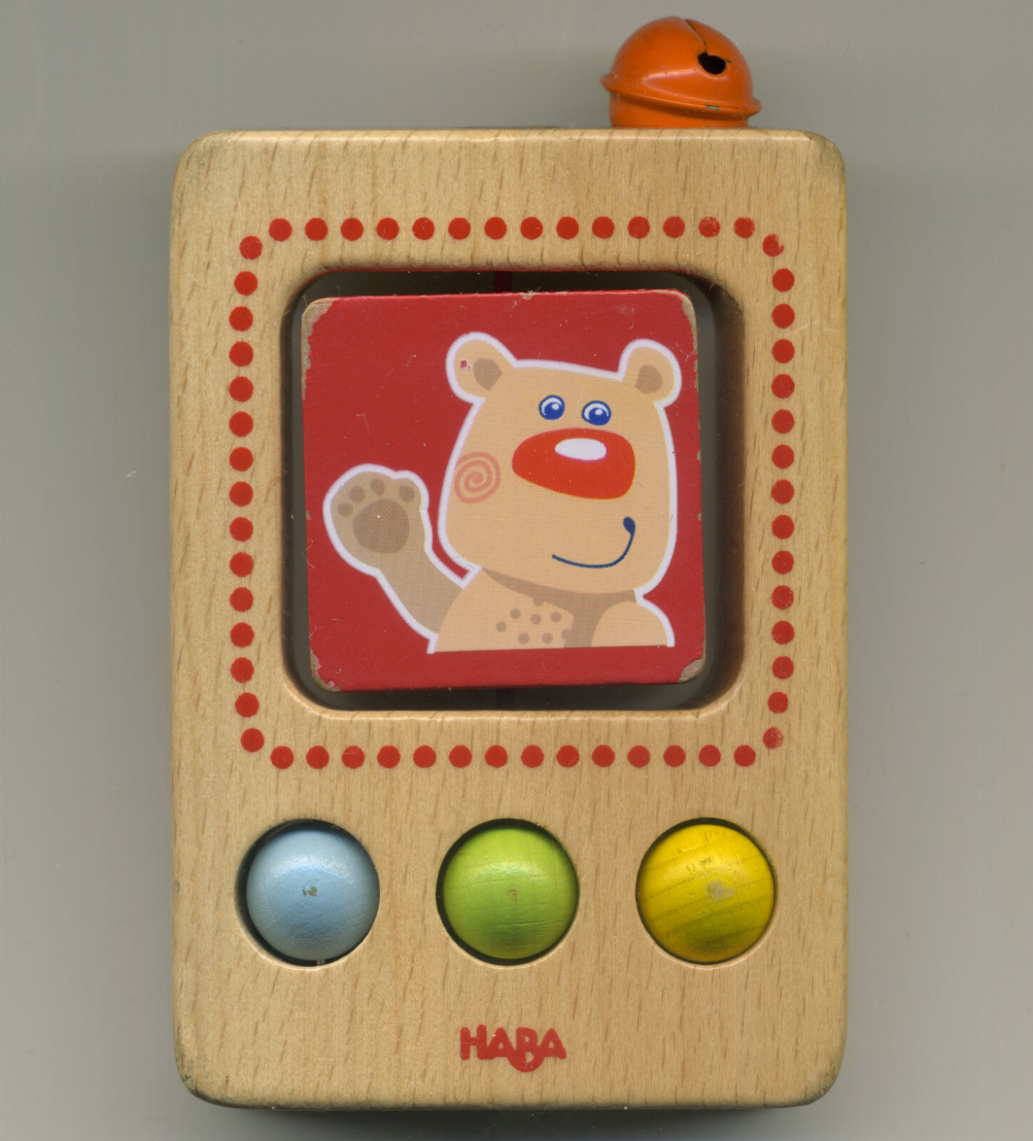 BABY’S FIRST PHONE; 2017 Haba Toys; wooden cell phone