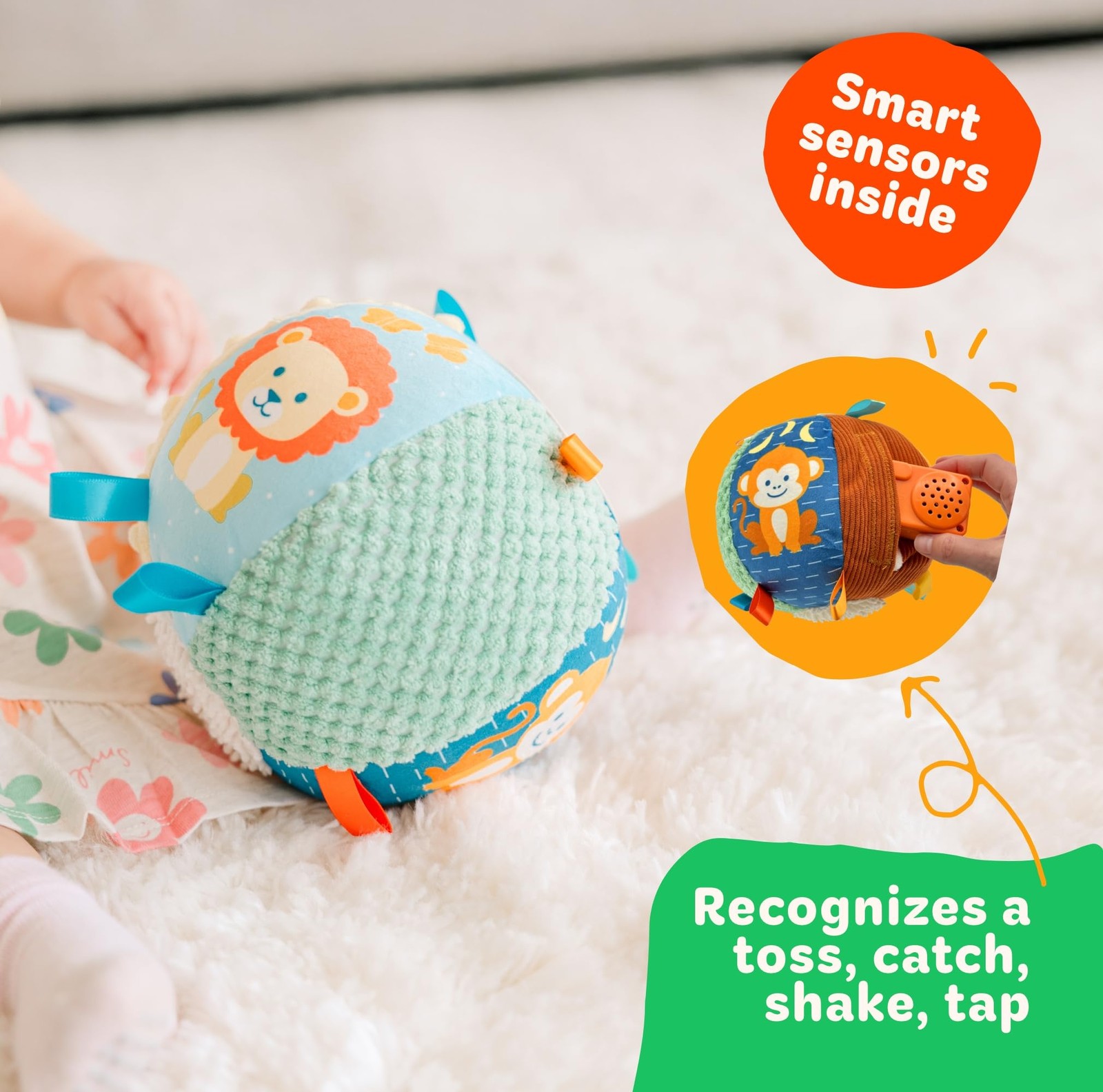 Move2Play, Interactive Baby Ball with 30+ Sounds & Songs | Toys Sensory