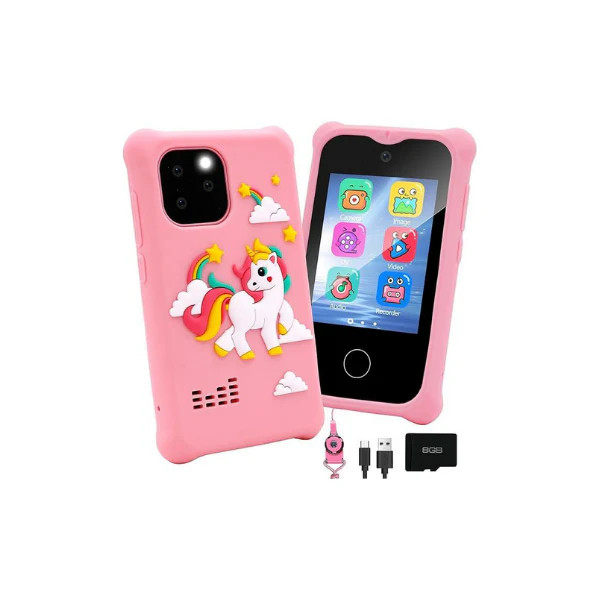 Surekuo 2.8″ Kids Smart Phone for Girls, Dual Camera, Games & Music
