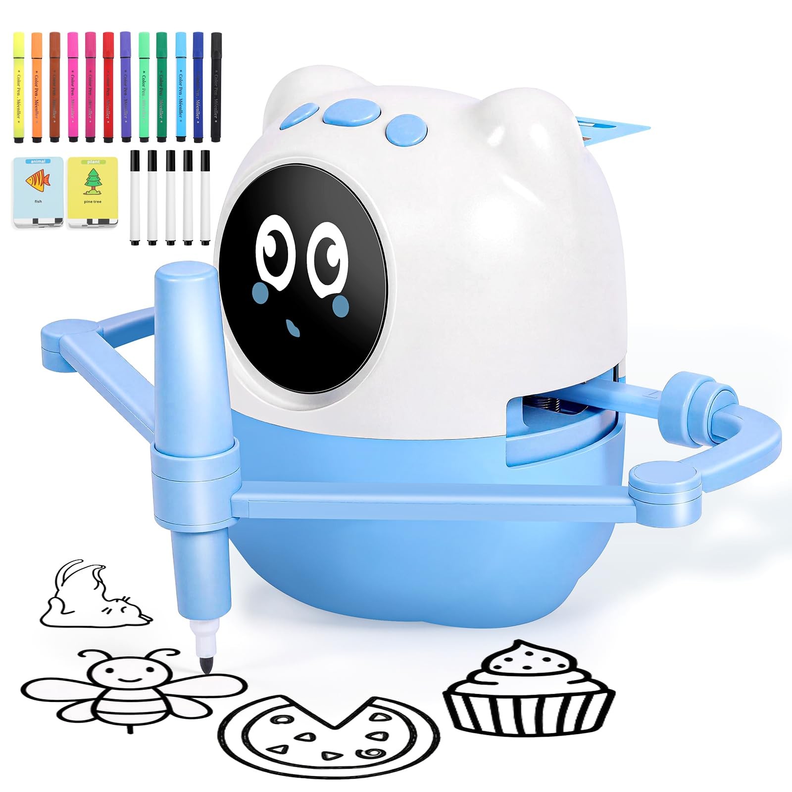 Drawing Robot for Kids, Montessori Interactive Learning Toy with 150+ Cards, …