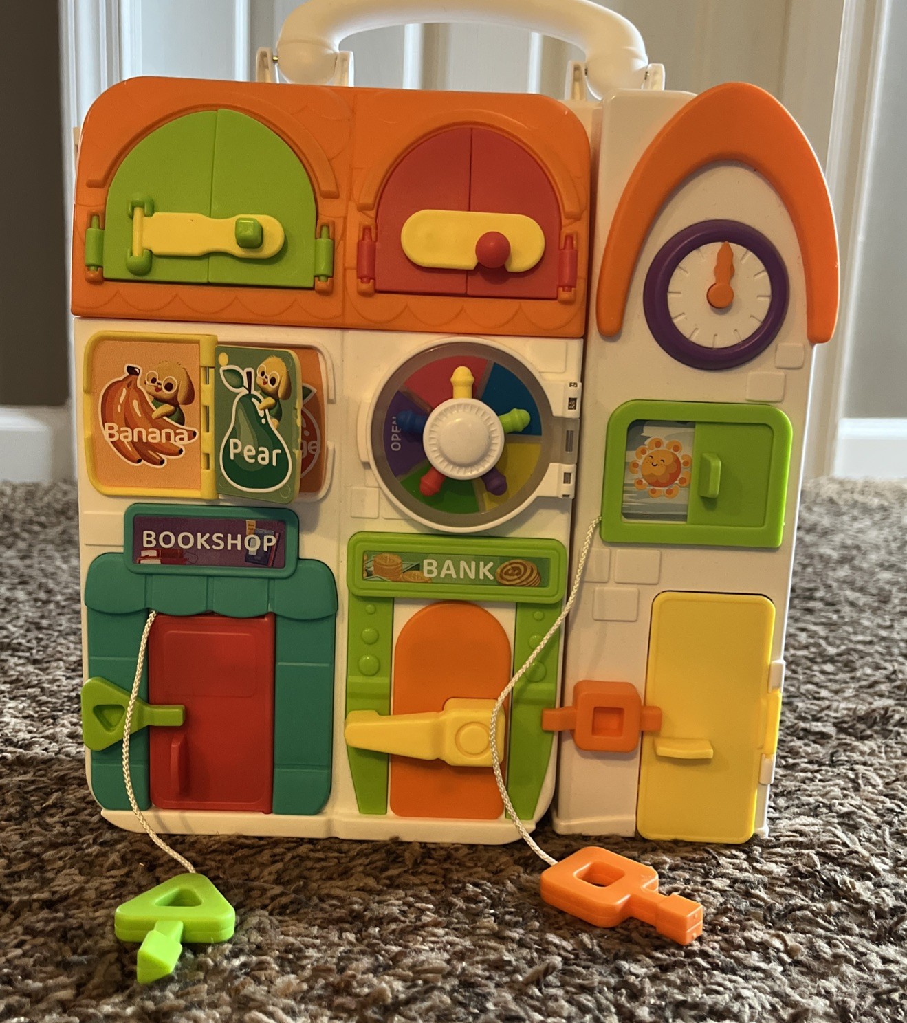 Montessori BUSY BOARD 1-4 Year Musical Toy Bilingual Learning Educational System