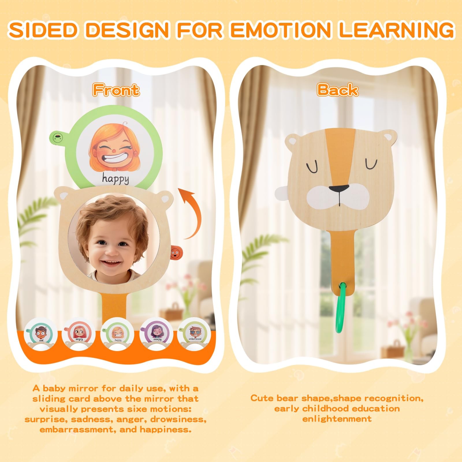 Montessori Toys for Babies 6-12 Months, 7 in 1 Wooden Educational…