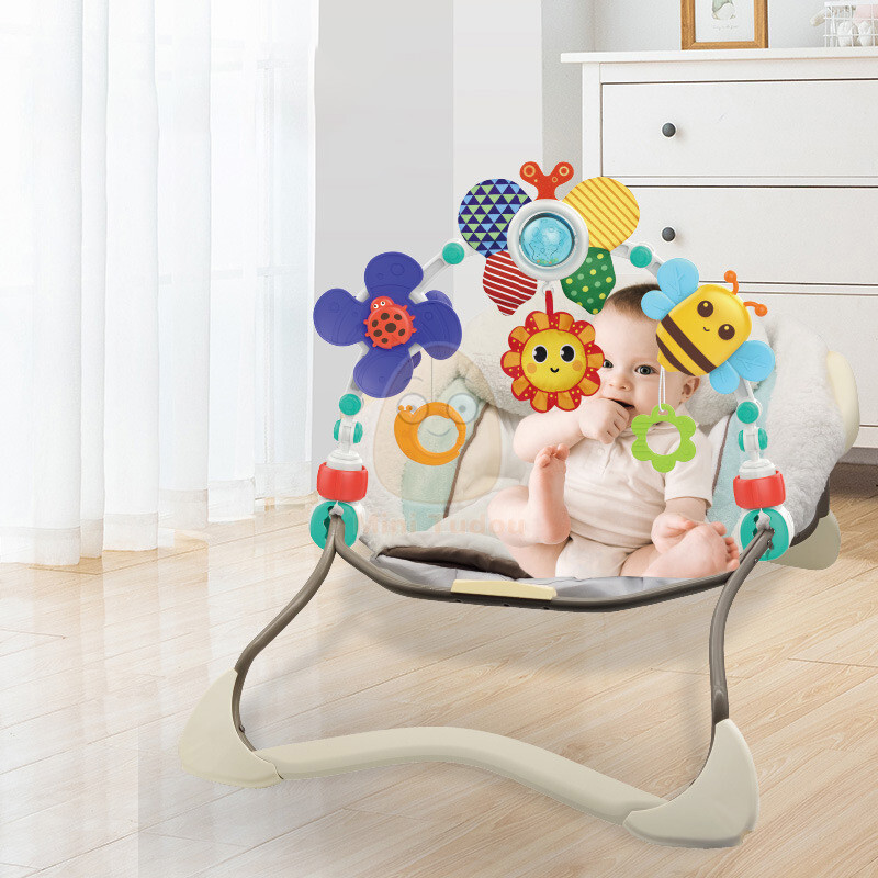 Stroller Arch Toy for Baby, Musical Carseat Toys Hanging with Teething,Baby Crib