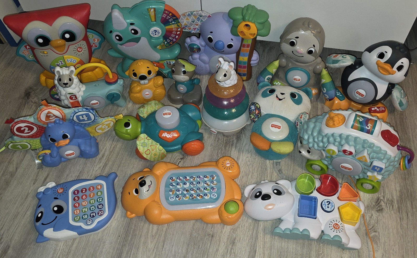 Fisher Price Linkimals Lot Complete Set Of 16 Animals