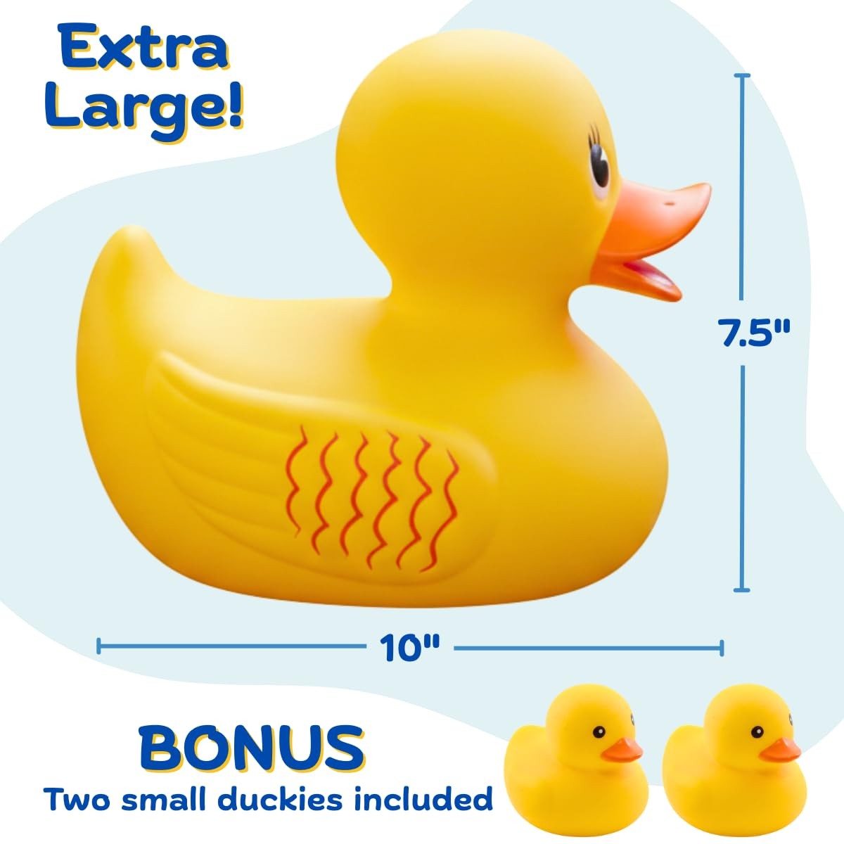 ArtCreativity 10″ Jumbo Rubber Duck 4 inches x 8 x 2 inches, Yellow