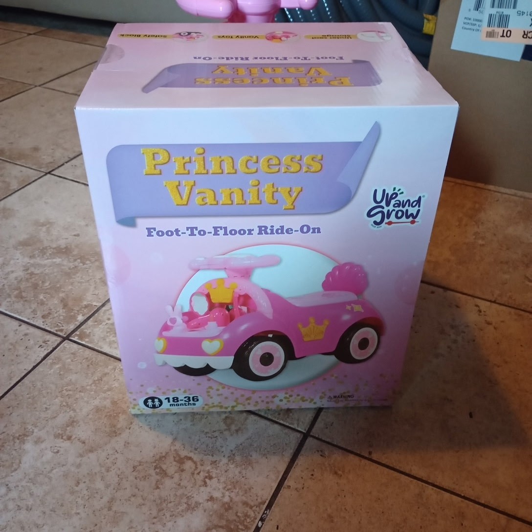 Up And Grow Foot 2 Floor Ride On Princess Vanity & My Bake Shop(Sold Separately)