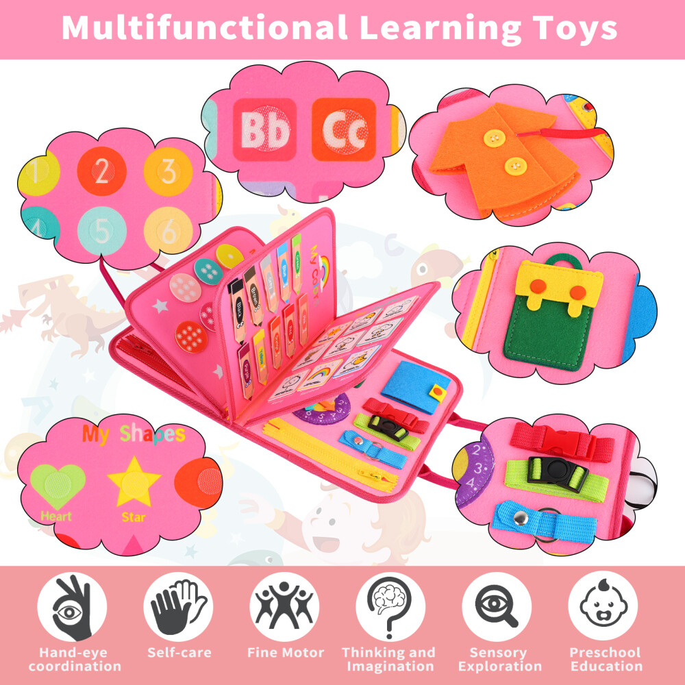 Toddlers Learning/Activities Toy Montessori Toys Busy Board for 2 Years Old Girl