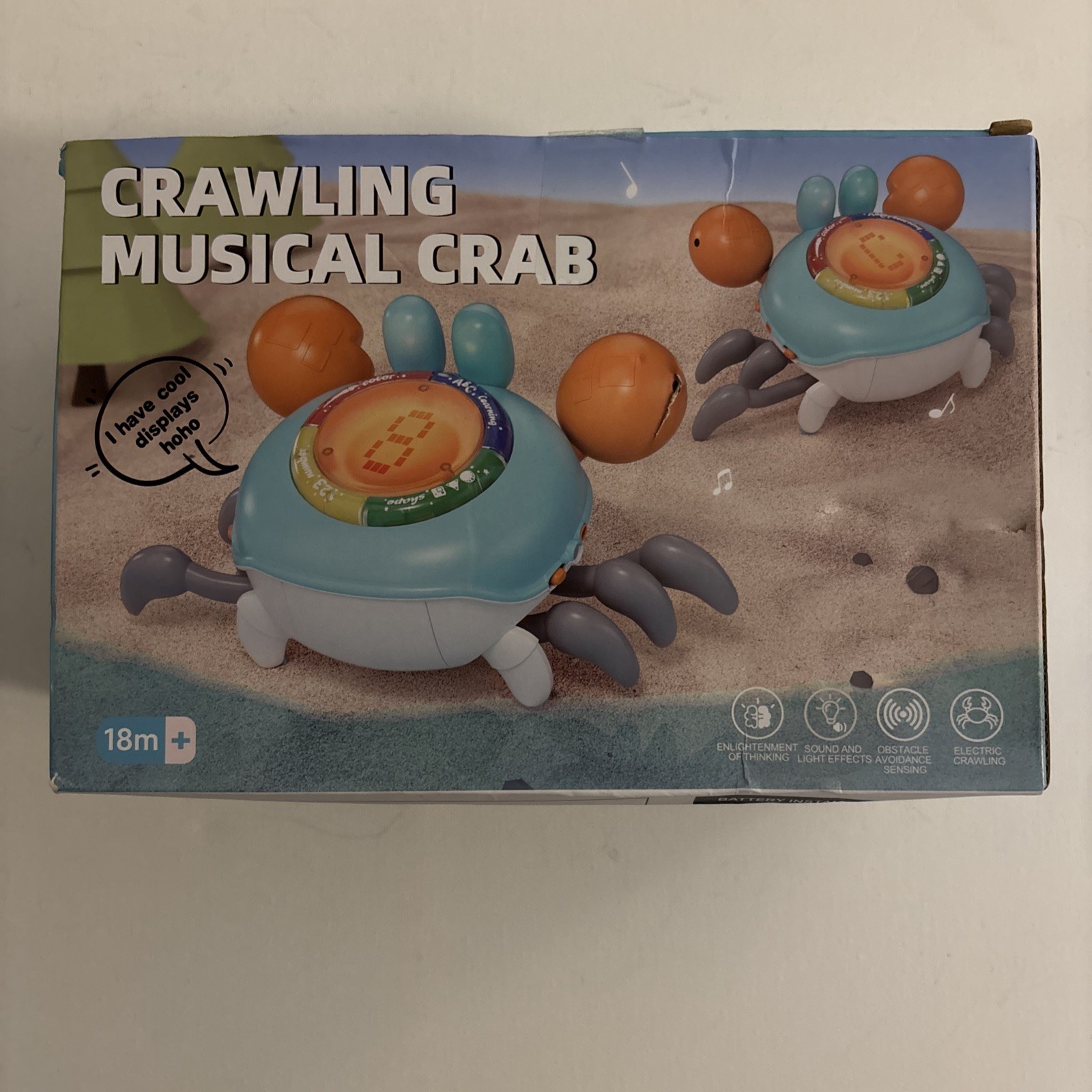 Crawling Musical Crab Baby Toy – Baby Gift Toy For Babies 6-18+ Months