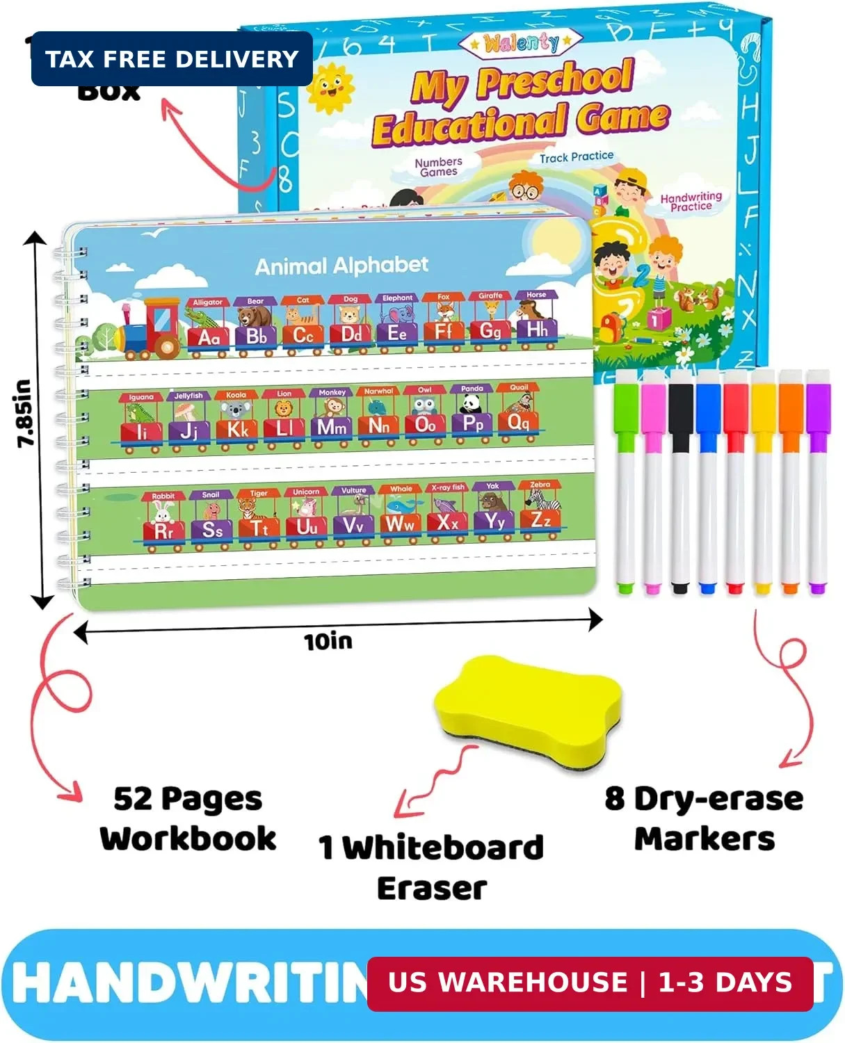 Preschool Learning Activities Kindergarten Workbooks, Toddler Busy Book Handwrit