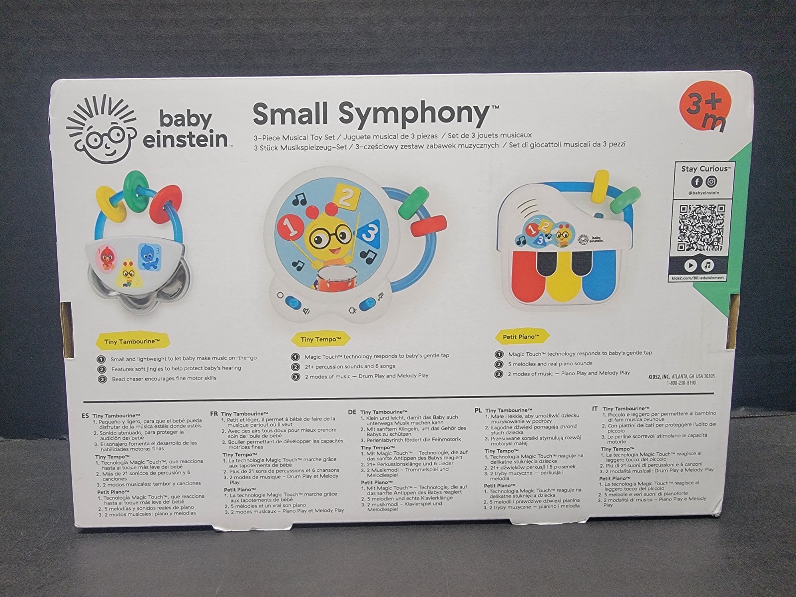 Baby Einstein Small Symphony 3-Piece Musical Toy Instrument Set – Brand New