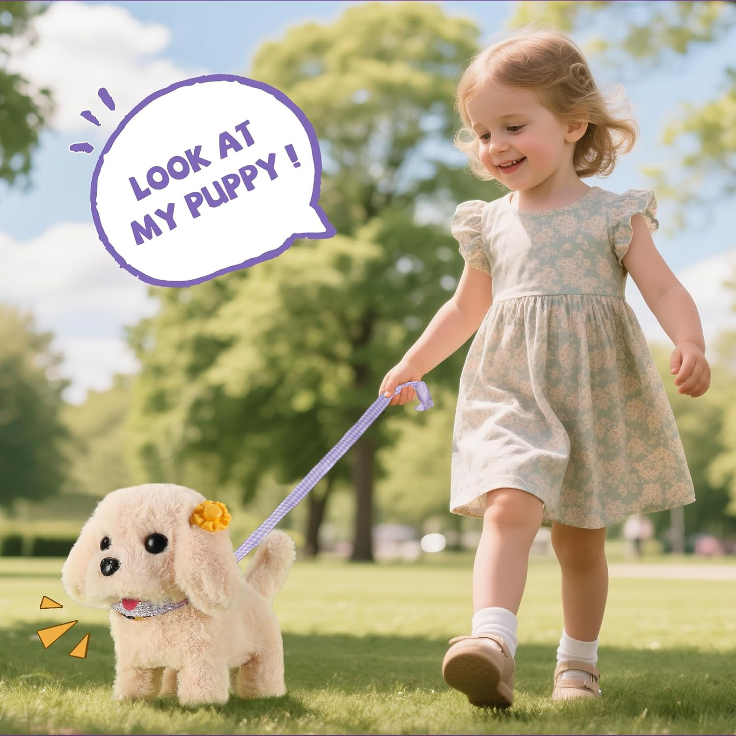 16 Pcs Robot Dog Toys for Girls, Toys for 3 4 5 6 7 8 Year Old Girls Kids Boys,