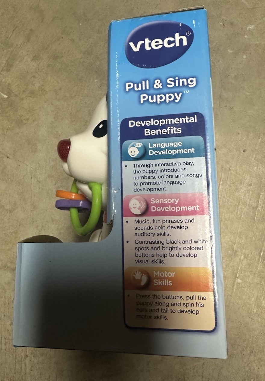 VTech Pull and Sing Puppy Toy 6-36 Months 60+ Songs Teaches Colors Numbers NEW