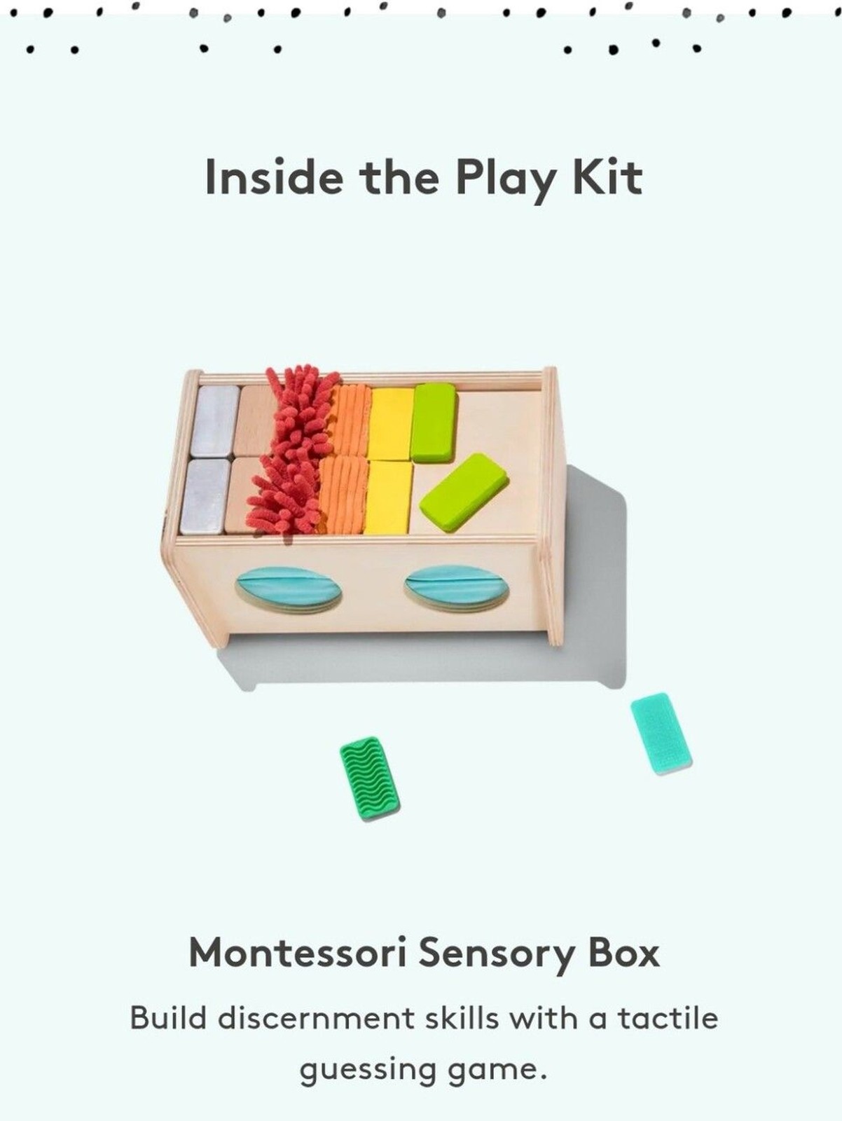Lovevery Montessori Sensory Box – Complete Tactile Guessing Game (The Analyst)
