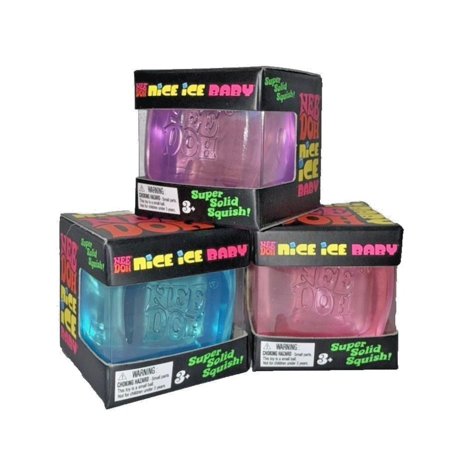 NeeDoh Nice Ice Baby Sensory Stress Super Solid Squeeze Toy 125 Pack of G1N