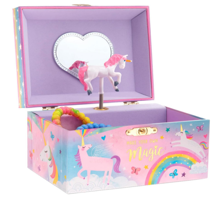 Toys for Girls Teen Kids 4 5 6 7 8 9 – Jewelkeeper Musical Unicorn Jewelry Box