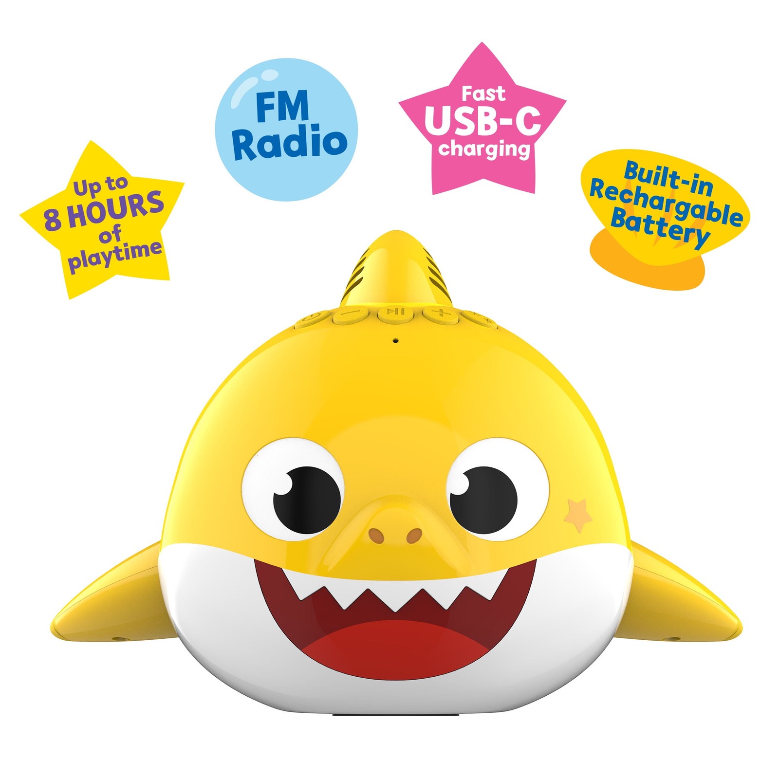 Pinkfong by Baby Shark The Child Floating Waterproof LED Lighting Wireless Bluet