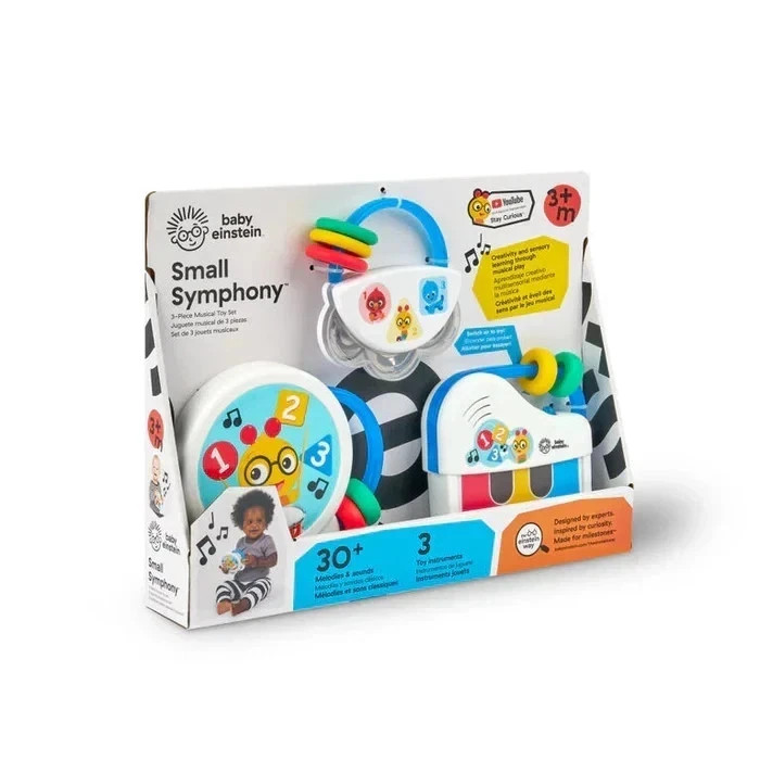 NEW Baby Einstein Small Symphony 3-Piece Musical Learning Toy Instrument Set