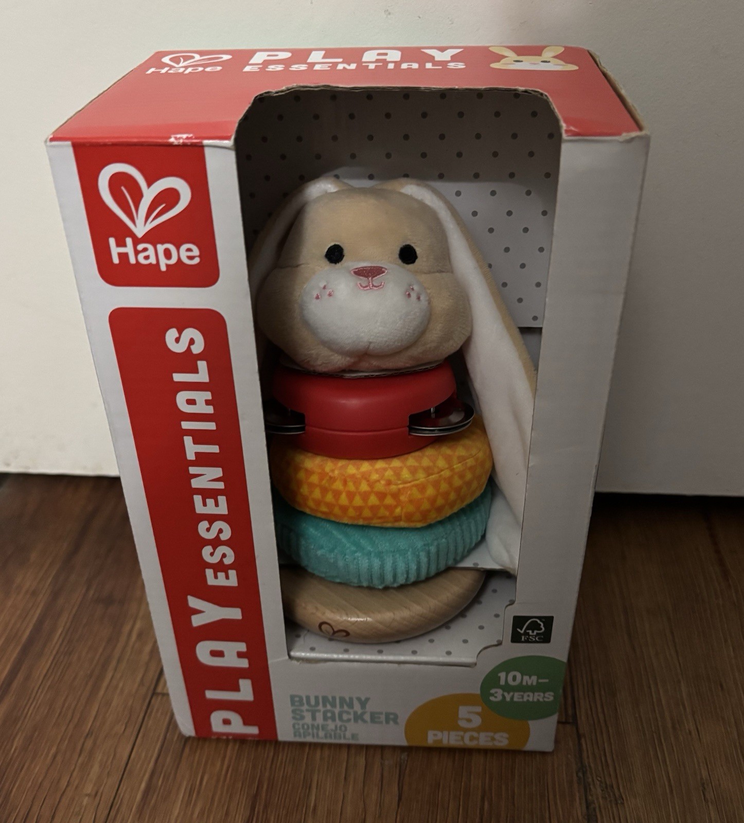 Hape Bunny stacker STEM Stacking And Learning Toy For Toddlers 10+ Months