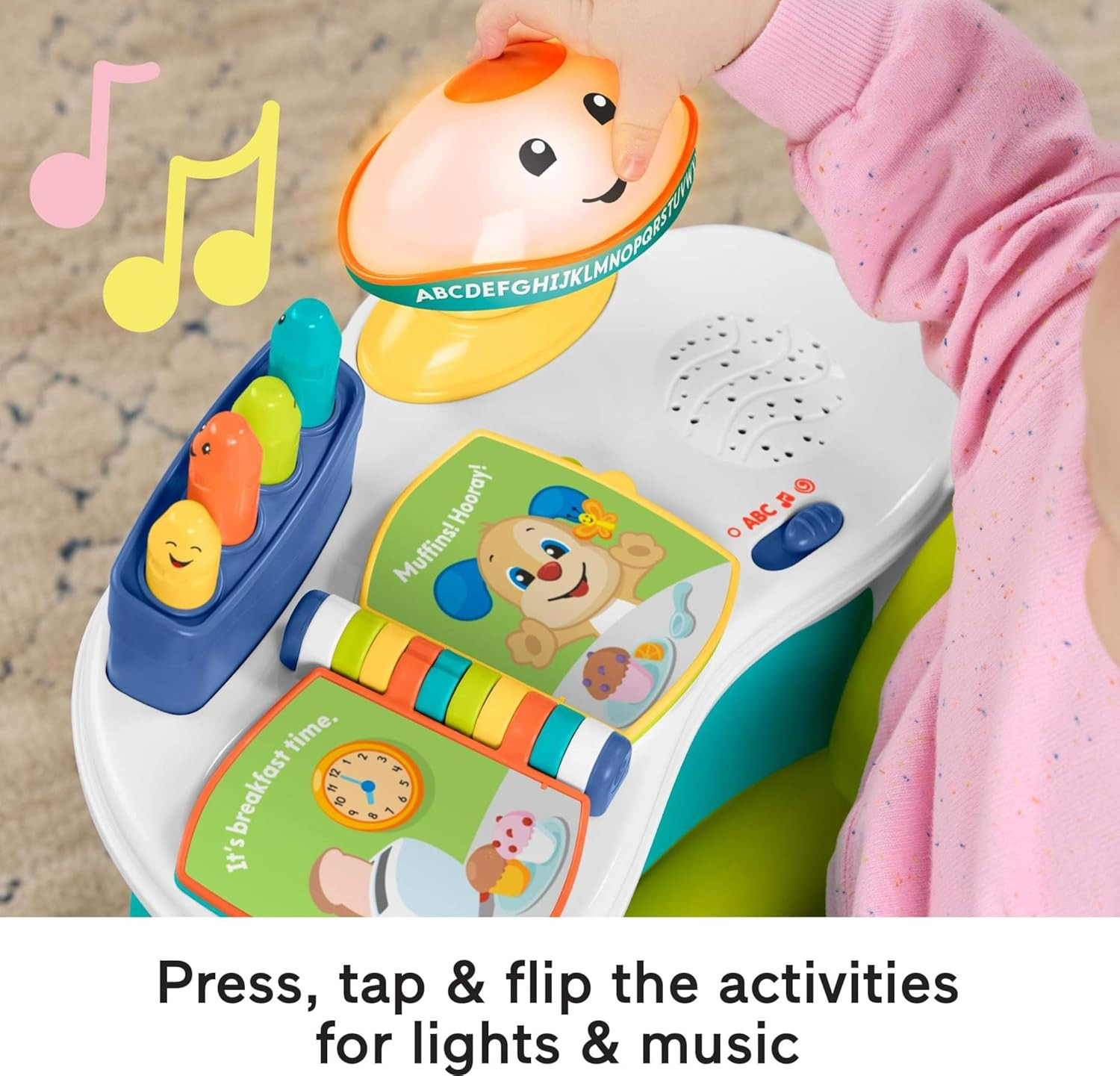 Toddler Toy Laugh & Learn Song & Story Learning Chair with Music Lights & Act…