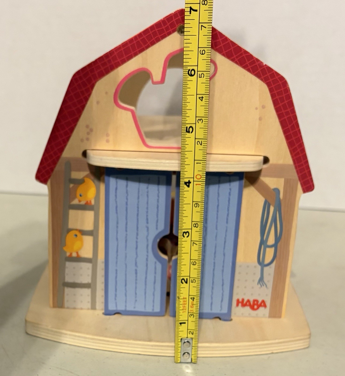 HABA Wooden Farmhouse Shape Sorter Toy